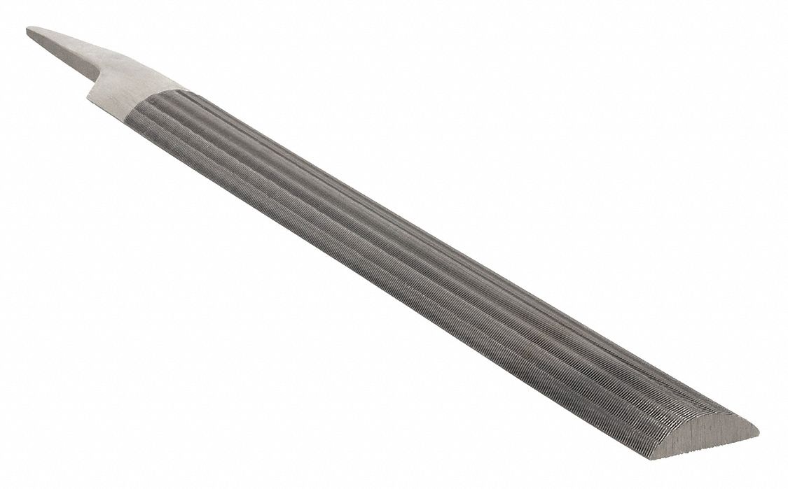 MACHINISTS FILE, DOUBLE-CUT/SINGLE-CUT, SINGLE EDGE CUT, SMOOTH CUT, 10 IN L WITHOUT TANG, 05059N