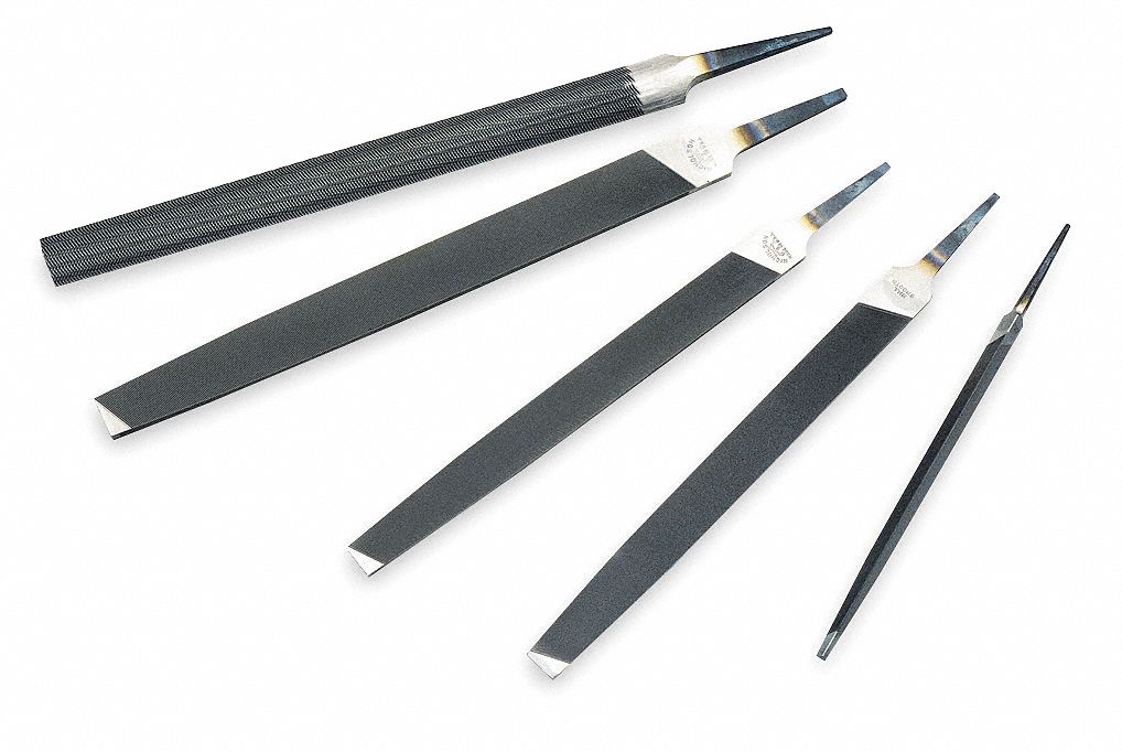 NICHOLSON American Pattern File Set with Natural Finish; Number of Pieces 5 6C97922040N