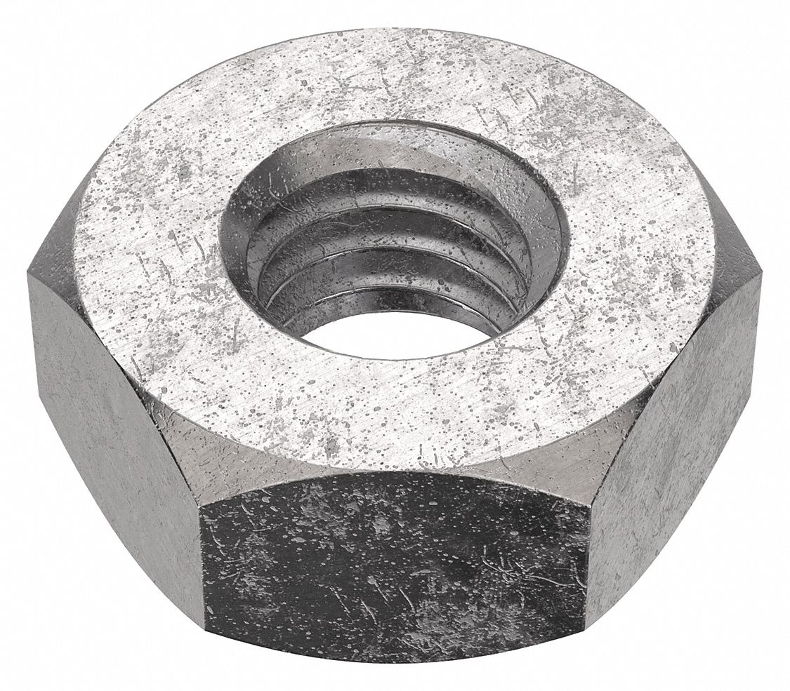 HEX NUT, M3-0.50 THREAD, 5.5MM HEX W, 2.4MM HEX H, 316 STAINLESS STEEL, PLAIN FINISH, 50 PK