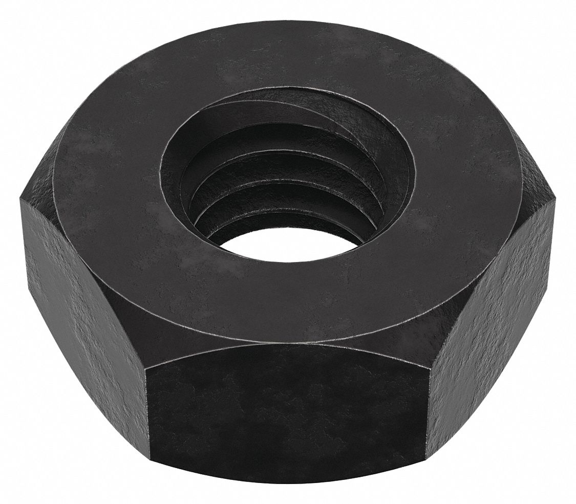 HEX NUT, M4-0.70 THREAD, 7MM HEX W, 3.2MM HEX H, STEEL, CLASS 10, BLACK OXIDE, 100 PK