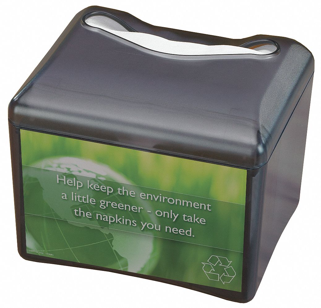 6CAC9 - Plastic Color Black 200 Napkin Dispenser