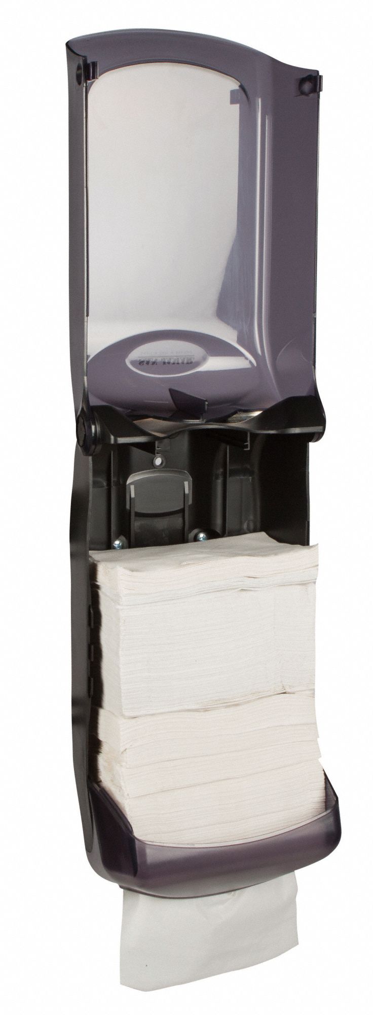 SAN JAMAR WallMount Interfold Napkin Dispenser, 600 Capacity, Black 6CAD3H5003PTBK Grainger