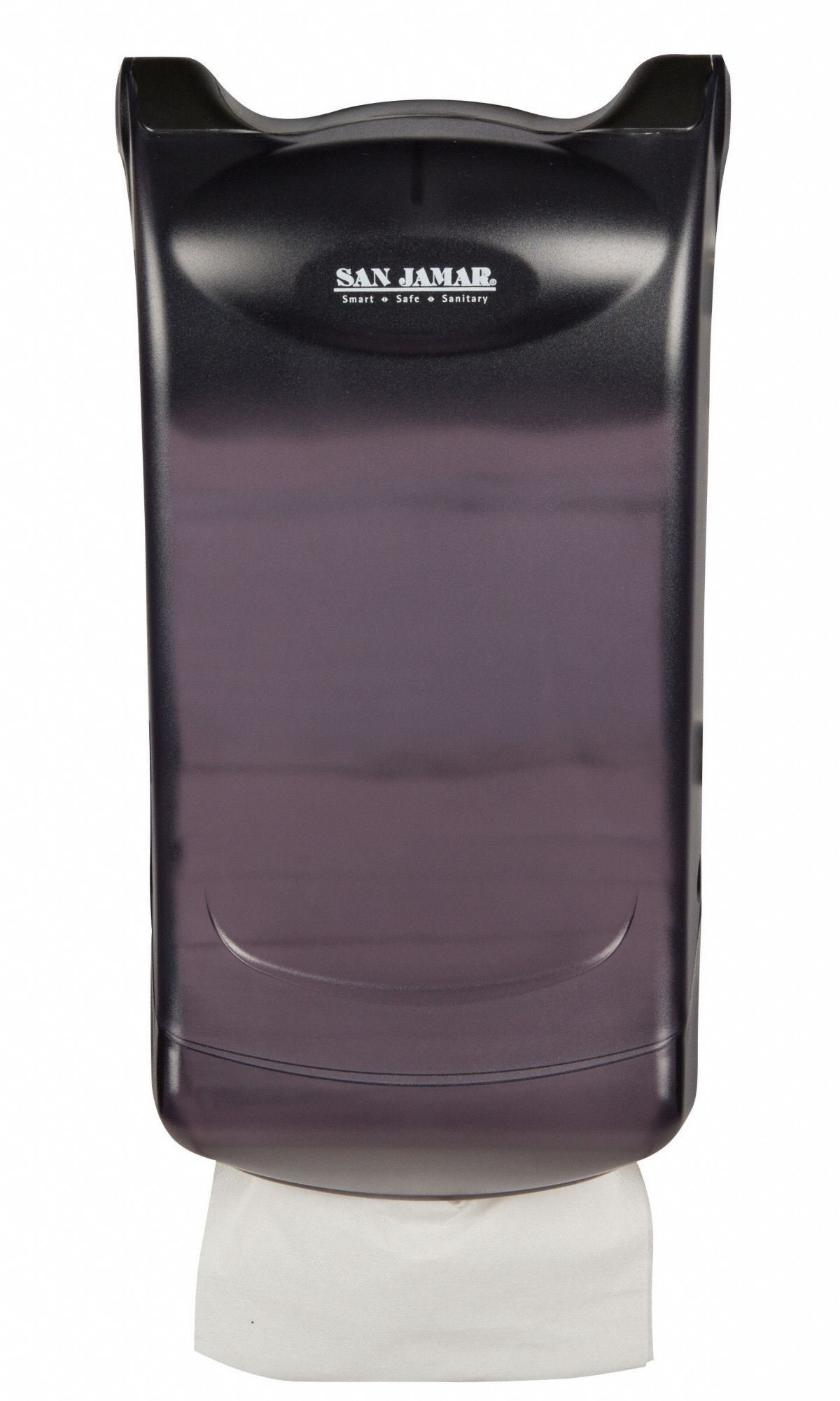 SAN JAMAR WallMount Interfold Napkin Dispenser, 600 Capacity, Black