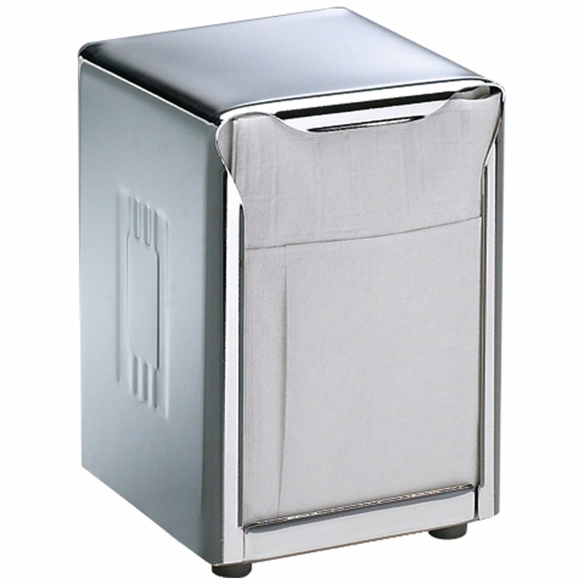 SAN JAMAR Napkin Dispenser Countertop, Steel, 150 Napkin Dispenser