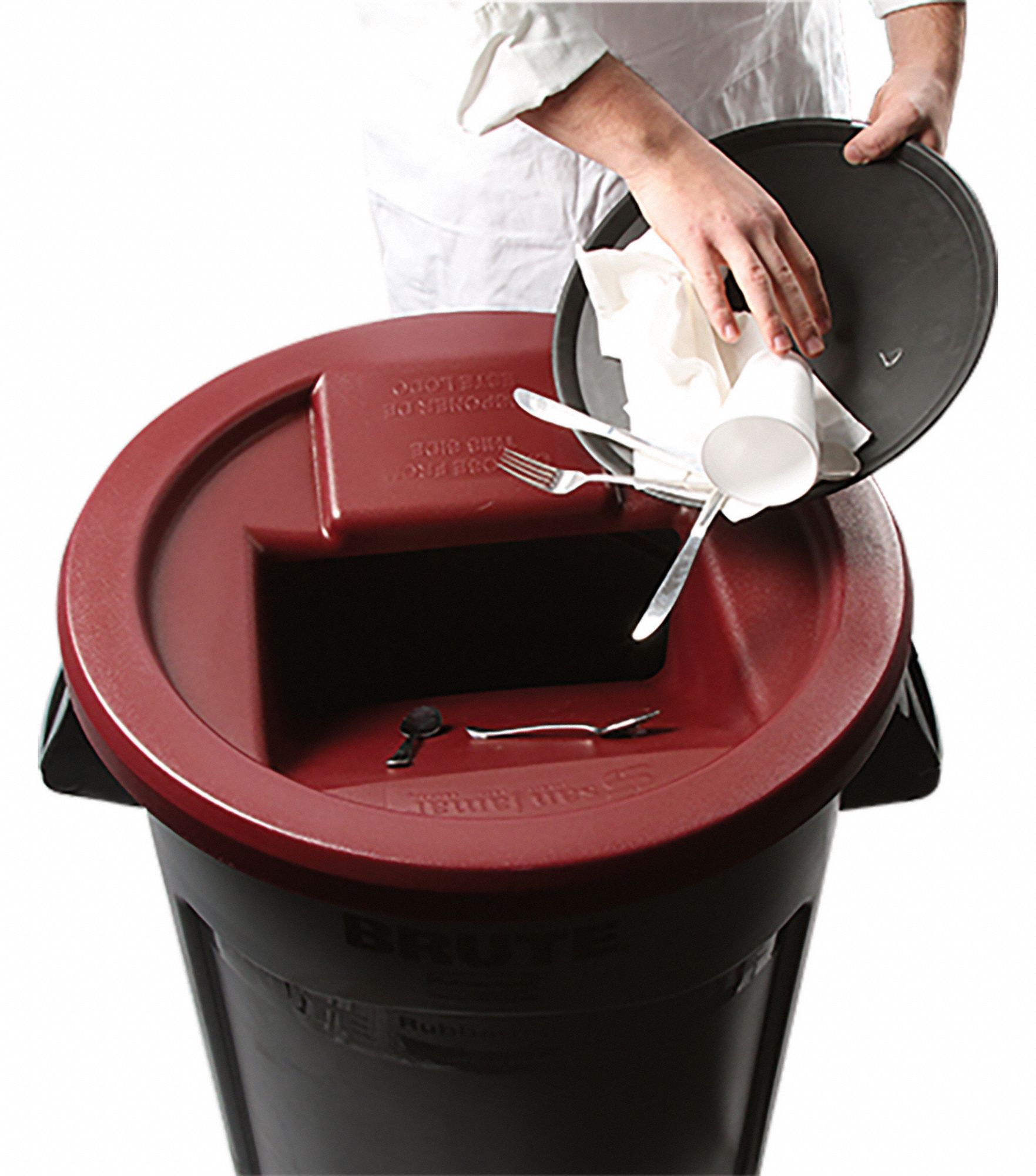 SAN JAMAR Flatware Retriever Fits 32 and 44 gal Receptacles, 251/2 in