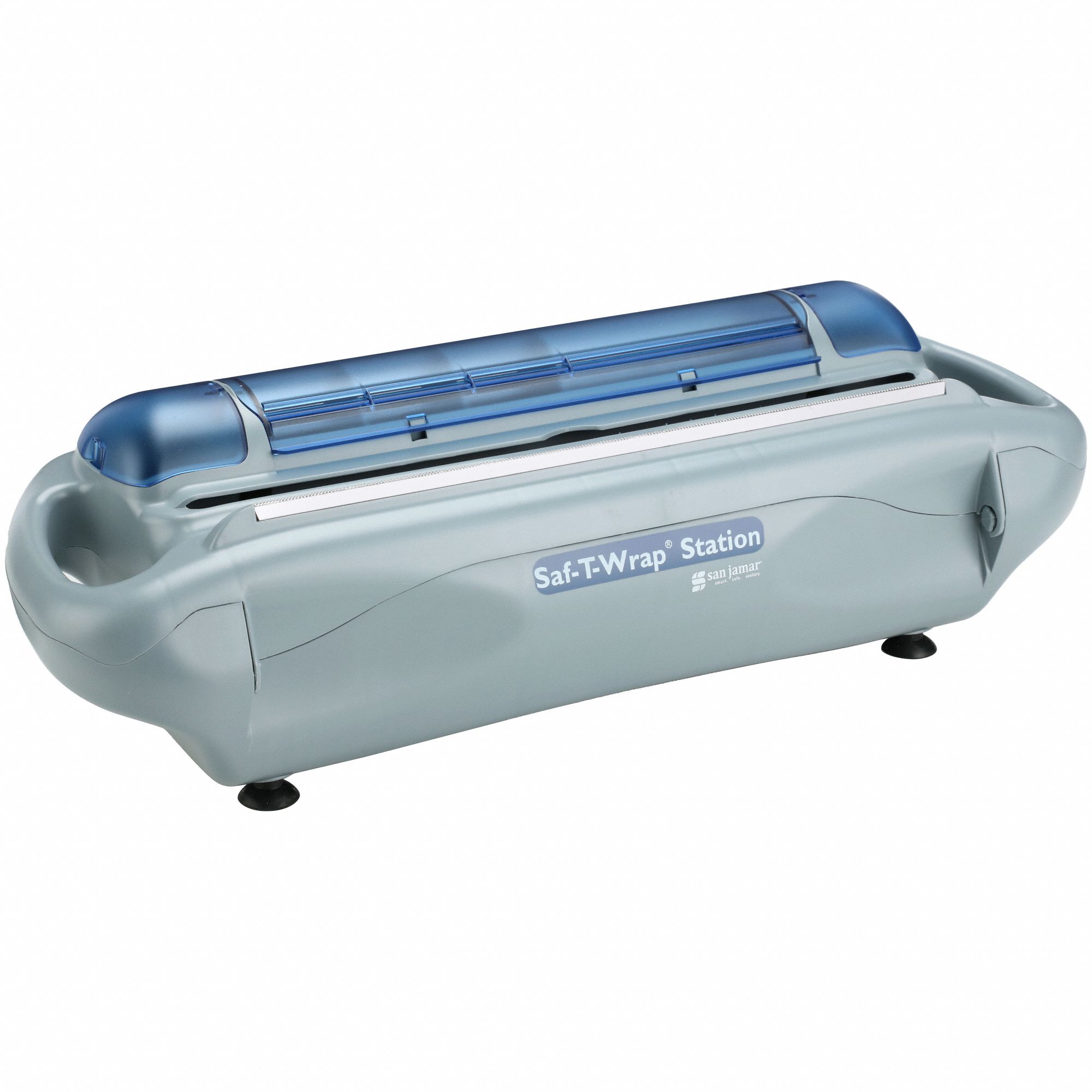 Food Wrap Dispenser: 12 in x 5 1/8 in to 18 in x 5 1/8 in Wrap Size, 9 in Ht