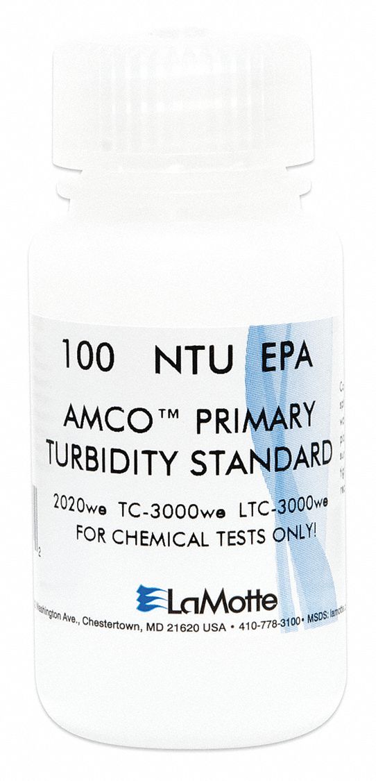 LAMOTTE, Turbidity, 100 NTU, Calibration Solution 6CAR71452 Grainger
