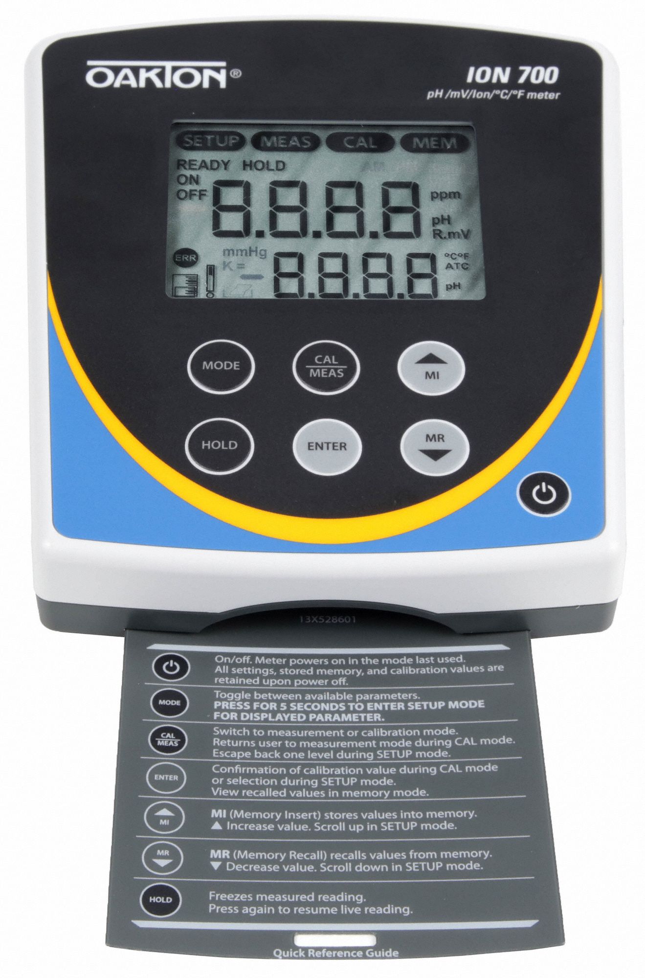 OAKTON Ion 700 Benchtop Meter Auto Temp Compensation, Ion 700 Benchtop