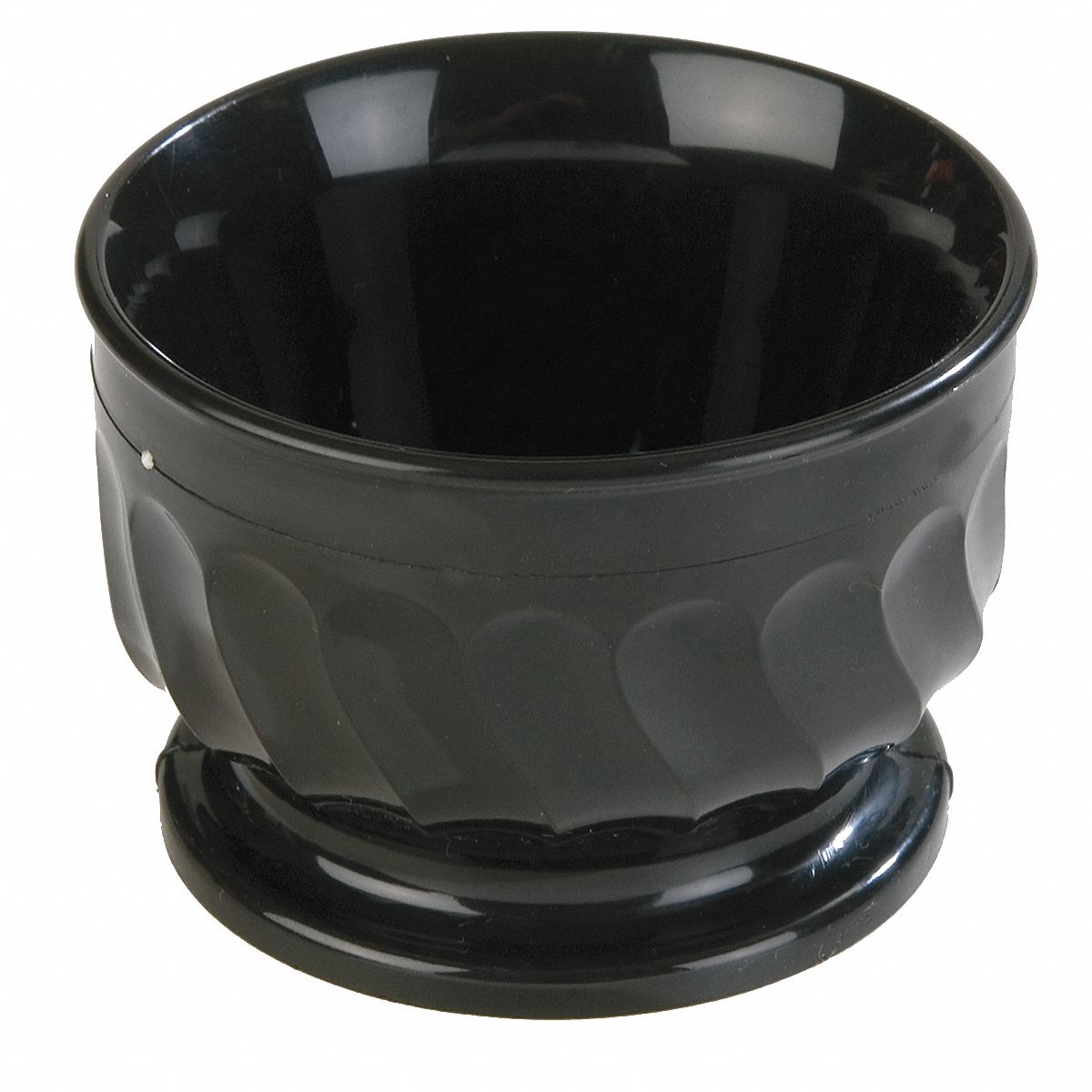 Pedestal Based Bowl: Turnbury, Polypropylene, 5 oz Capacity, Onyx, 3 1/2 in Dia