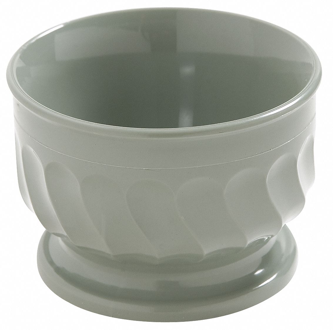 Pedestal Based Bowl: Turnbury, Polypropylene, 5 oz Capacity, Sage, 3 1/2 in Dia