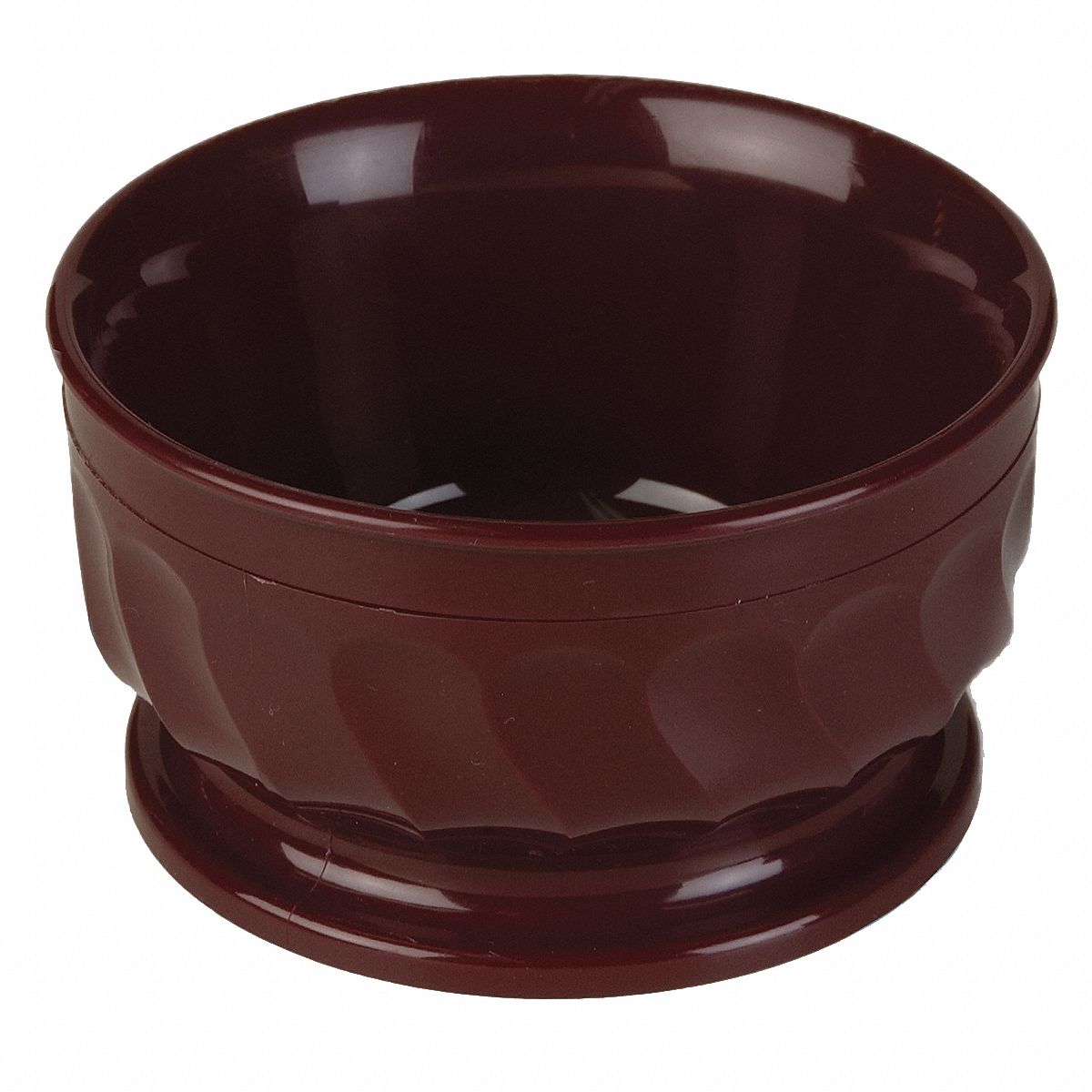 Pedestal Based Bowl: Turnbury, Polypropylene, 9 oz Capacity, Cranberry, 4 3/8 in Dia