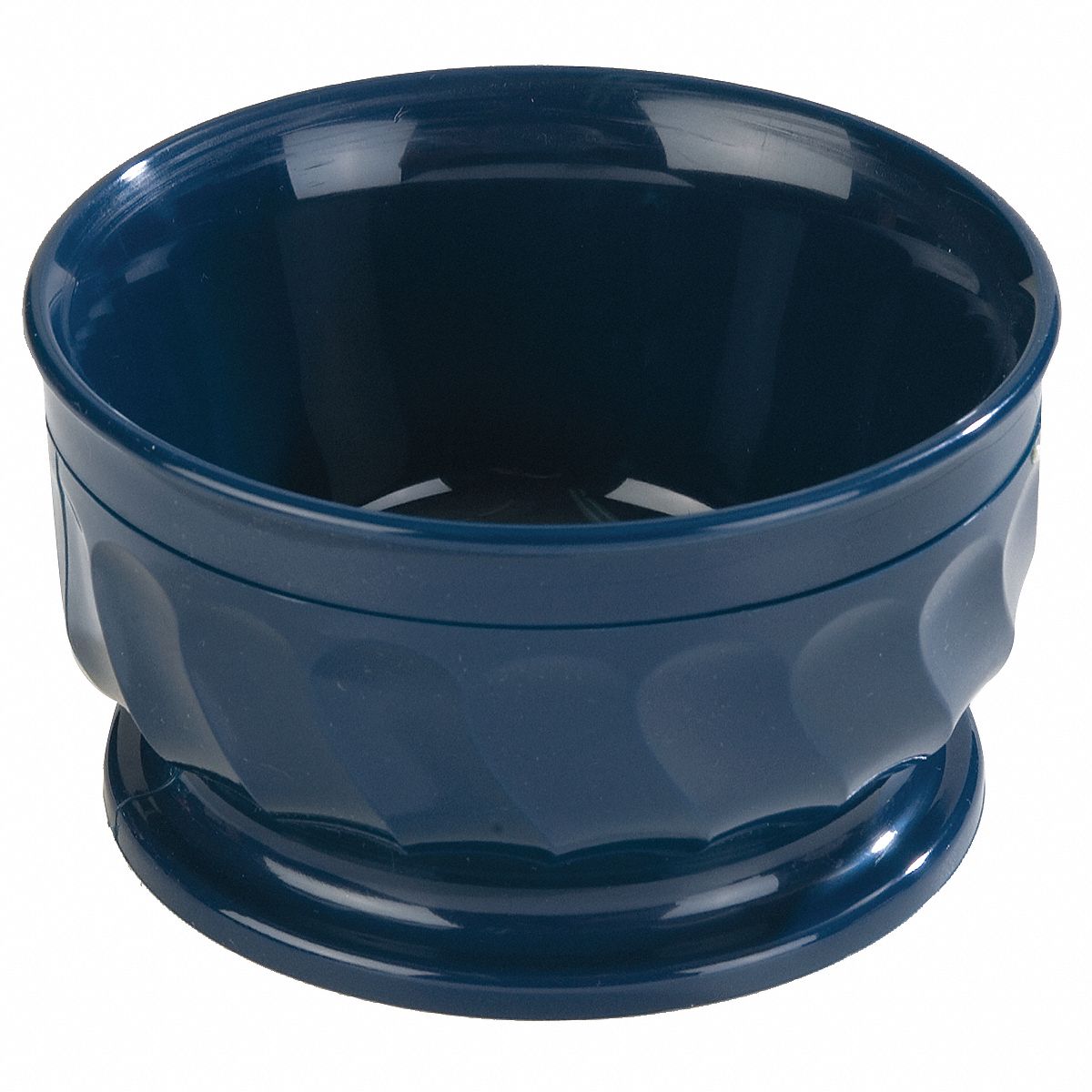 Pedestal Based Bowl: Turnbury, Polypropylene, 9 oz Capacity, Dark Blue, 4 3/8 in Dia
