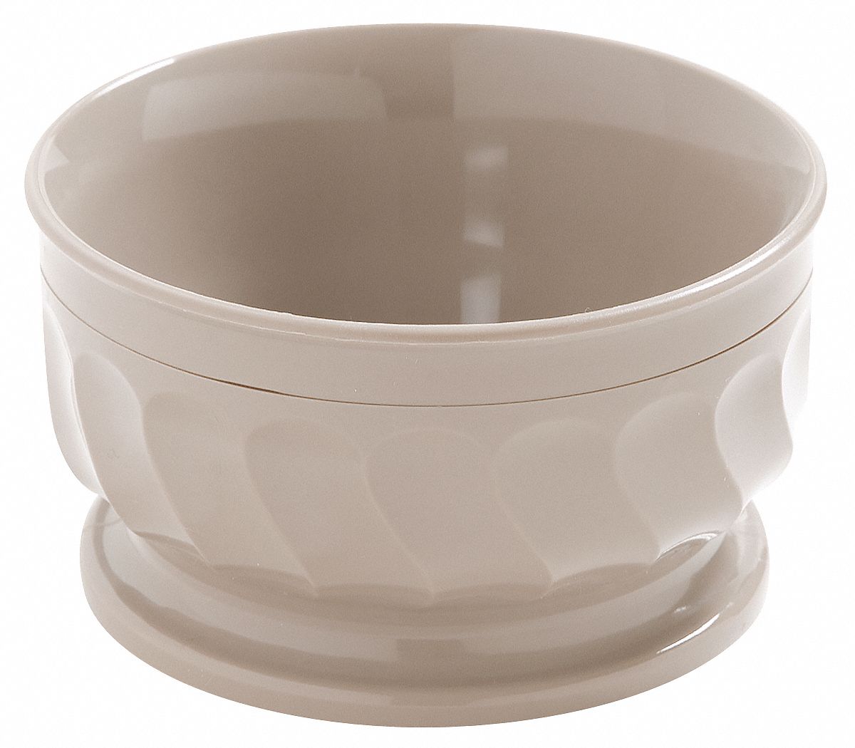 Pedestal Based Bowl: Turnbury, Polypropylene, 9 oz Capacity, Latte, 4 3/8 in Dia