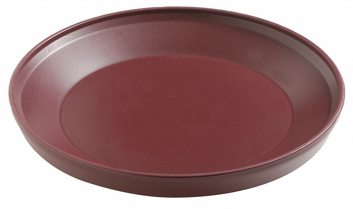 Insulated Base: Cranberry, 9 1/2 in Dia, Red