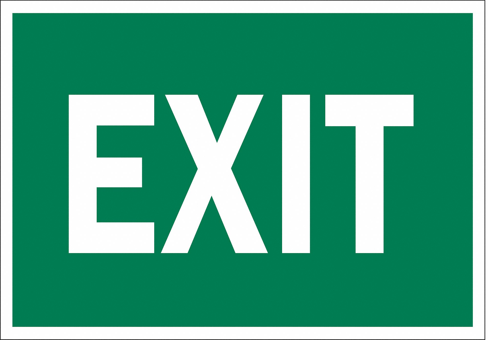 Plastic, Exit Sign, 10