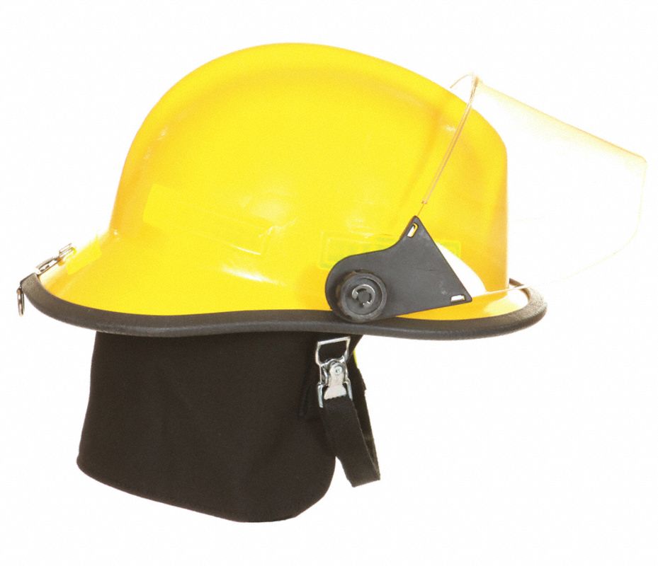 FIRE-DEX Casco para Bombero,Amarillo,Moderno - Cascos para Rescate y