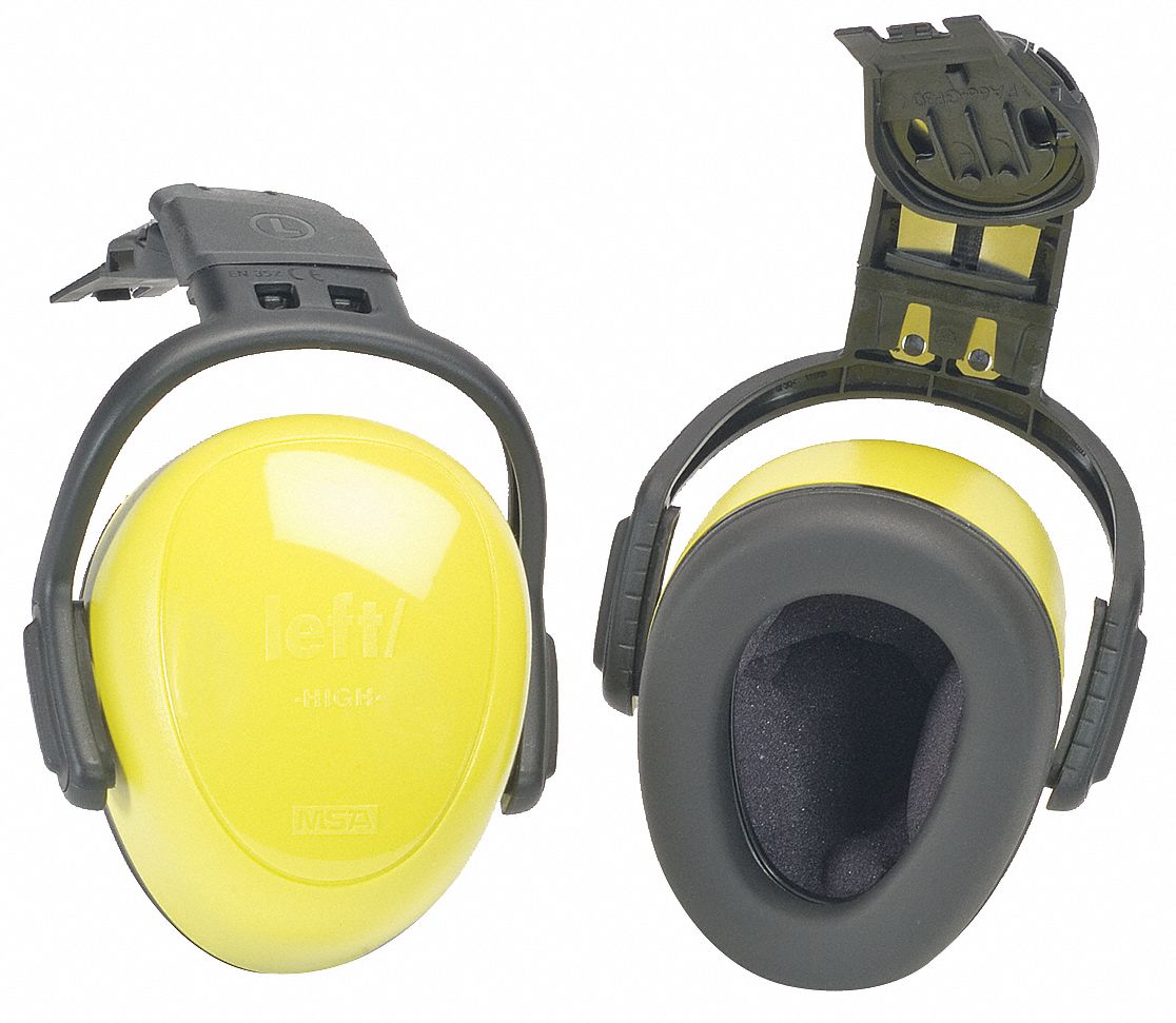 MSA Ear Muffs, Hard Hat Mounted, 28dBA, PR 6CCY410087422 Grainger