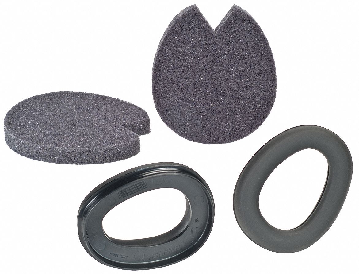 REPLACEMENT EARMUFF HYGIENE KIT, M, DIELECTRIC, CSA, BLACK CUSHIONS/INSERTS, 25DB