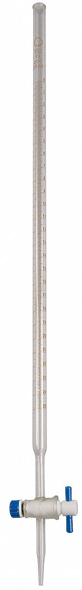 BURETTE GLASS 25ML.GRADE B PK 6