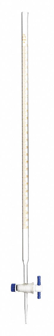 BURETTE,PTFE,25ML.GRADE A,PK 6