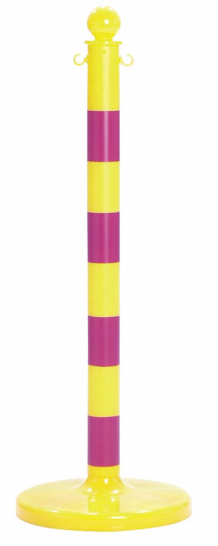 STANCHION MD YELLOW/MAGENTA 6 PACK