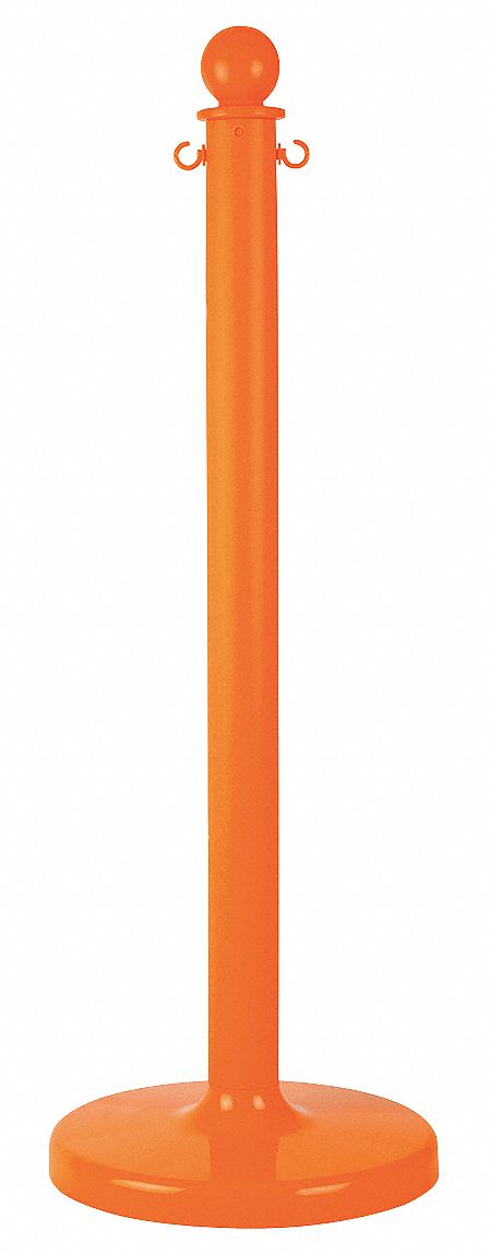 STANCHION MEDIUM DUTY ORANGE 6 PACK
