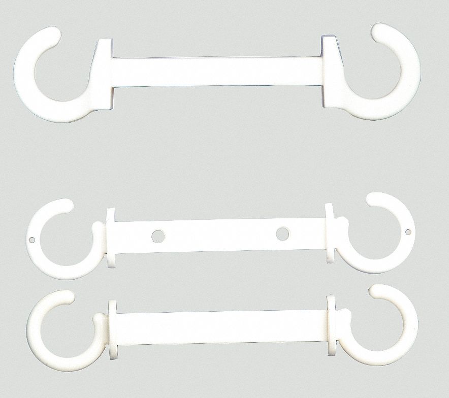 C-HOOK,3 IN.,WHITE,PLASTIC,PK10