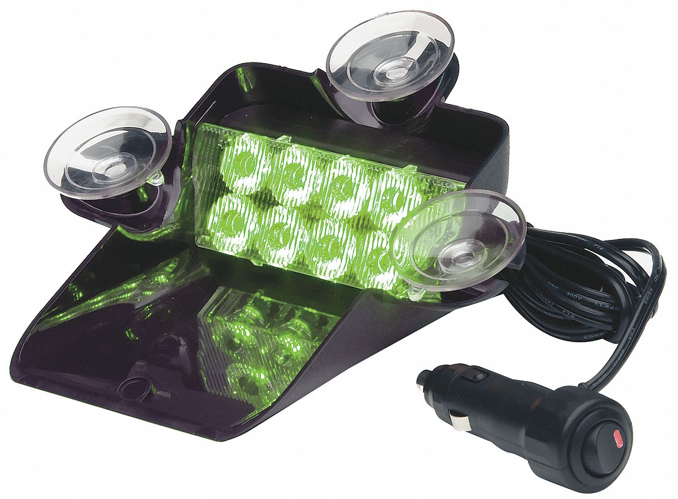 Single Head Dash/Deck Light: 17 Flash Patterns - Vehicle Lighting, 7 in Wd - Vehicle Lighting