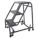 STEP STOOL, 2.4 FT OVERALL H, 450 LB LOAD CAPACITY, 3 STEPS, STEEL, 2.4 FT STANDING H