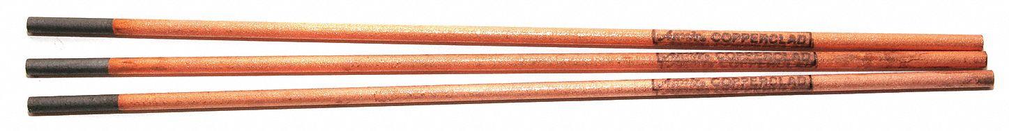 Gouging Electrode: Pointed, 5/32 in x 12 in, 150 A, DCEP, 50 PK