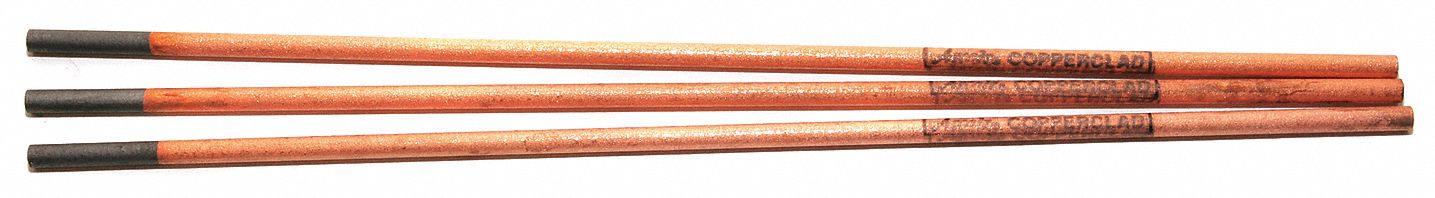 Gouging Electrode: Pointed, 3/16 in x 12 in, 250 A, DCEP, 50 PK