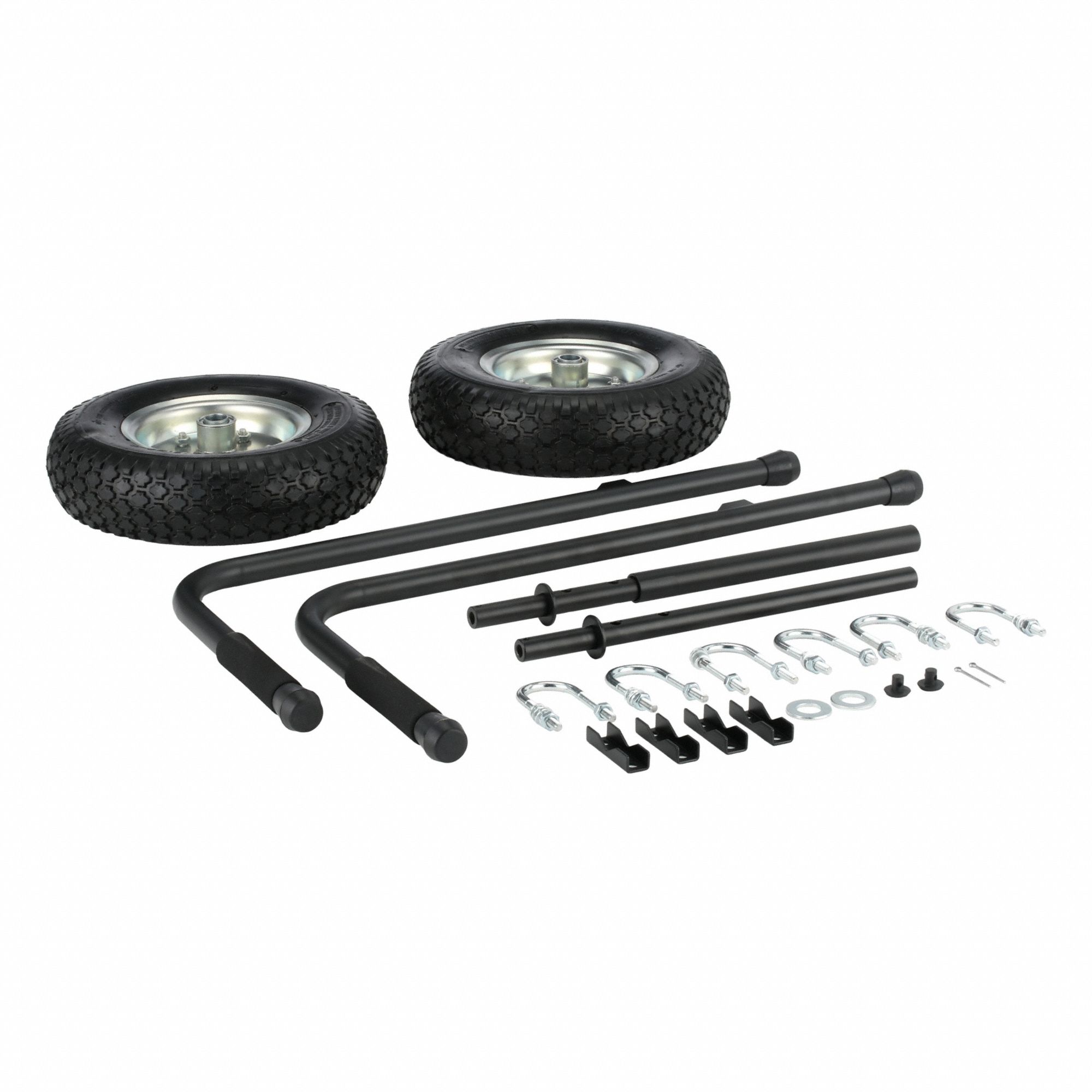 WHEEL KIT, STEEL FRAME, RUBBER TIRE, 12 IN TIRE DIAMETER, WHEEL & HANDLE KIT