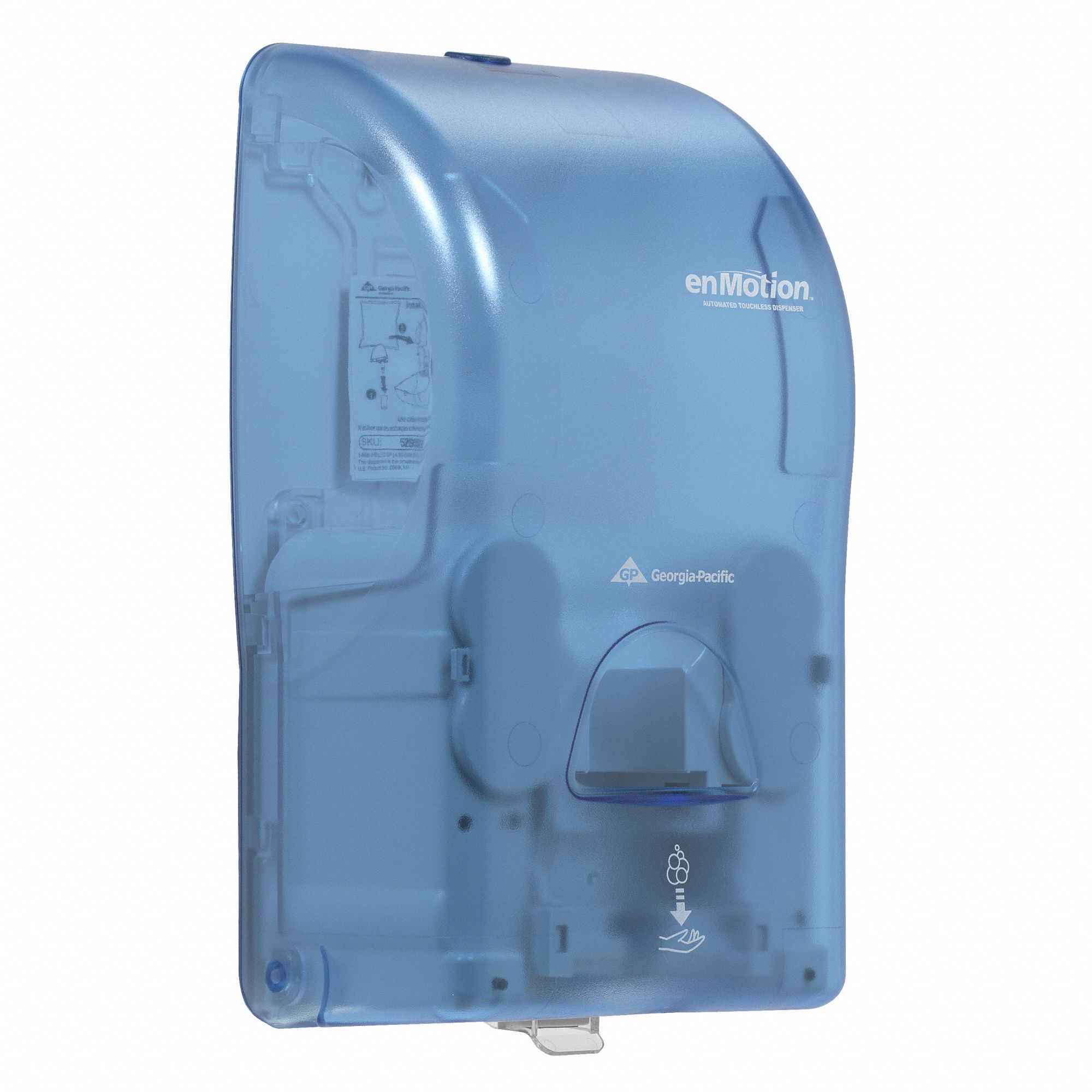 ENMOTION Soap Dispenser, Splash Blue 6CGX052052 Grainger