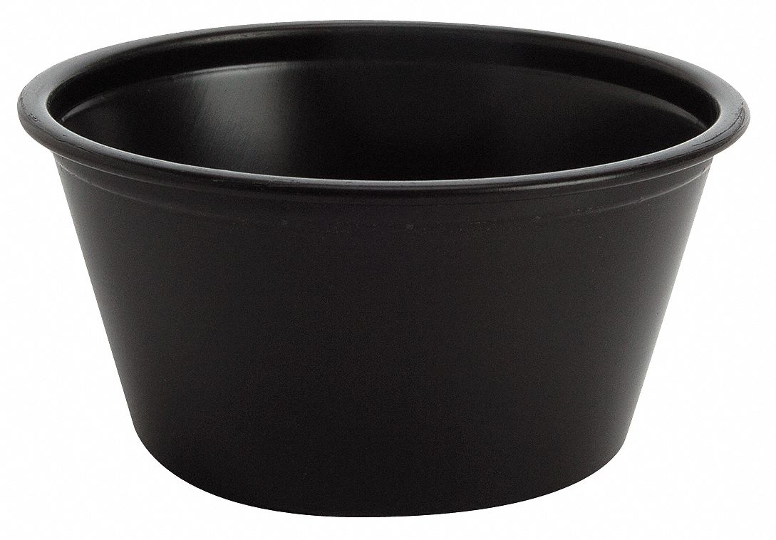 6CHH1 - Disposable Portion Cup Black PK2400