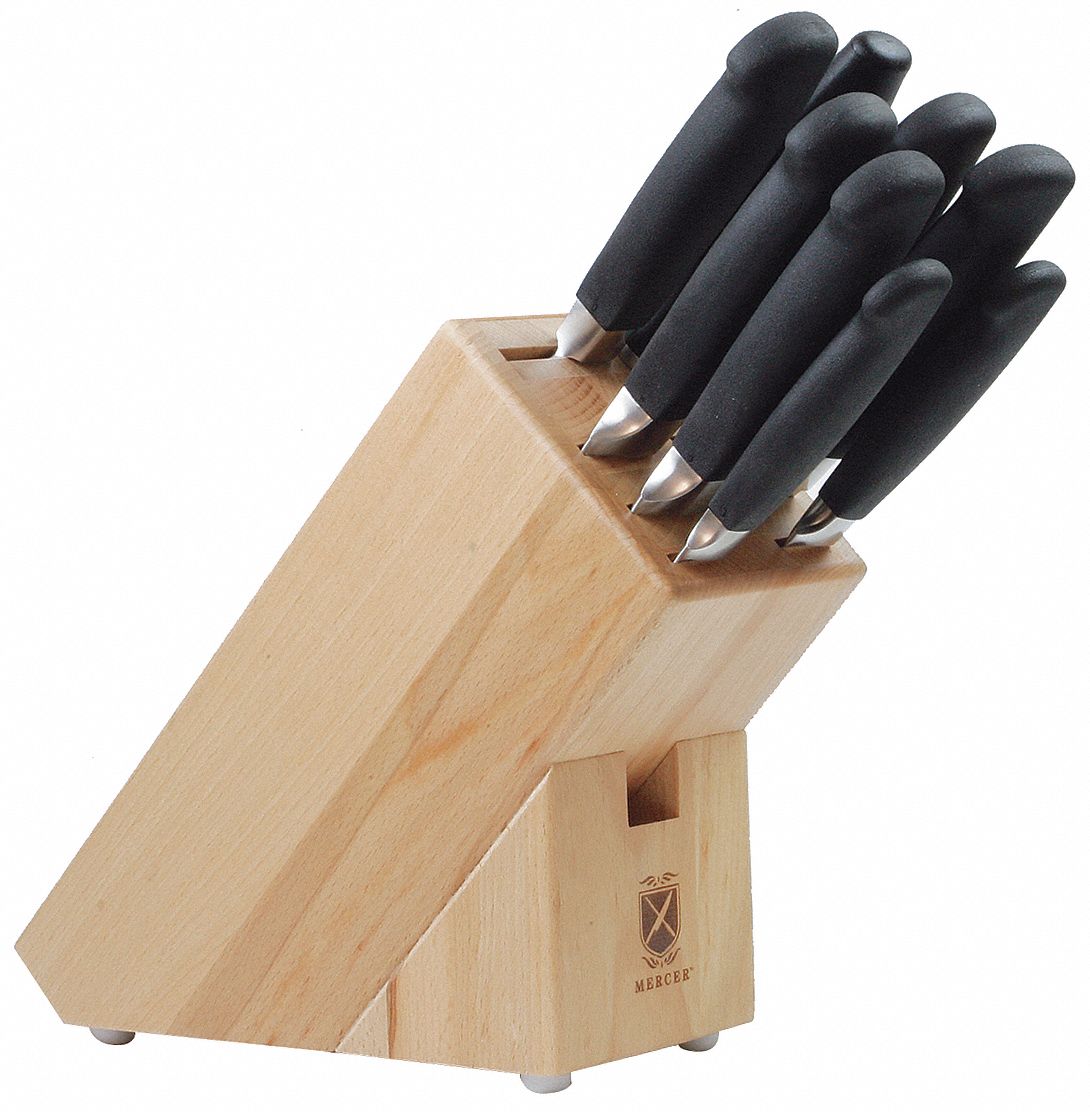 Wood Knife Block,11 In Grainger