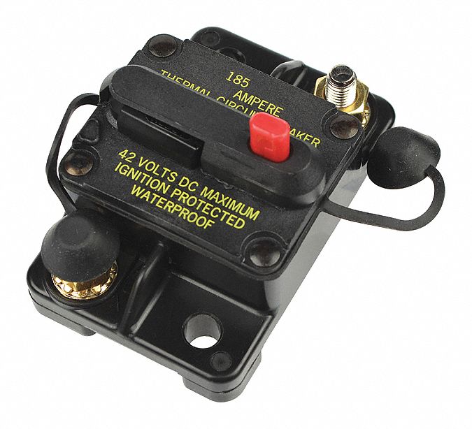 Automotive Circuit Breaker: CB185, 48V DC, 3 kA at 48V DC, Stud