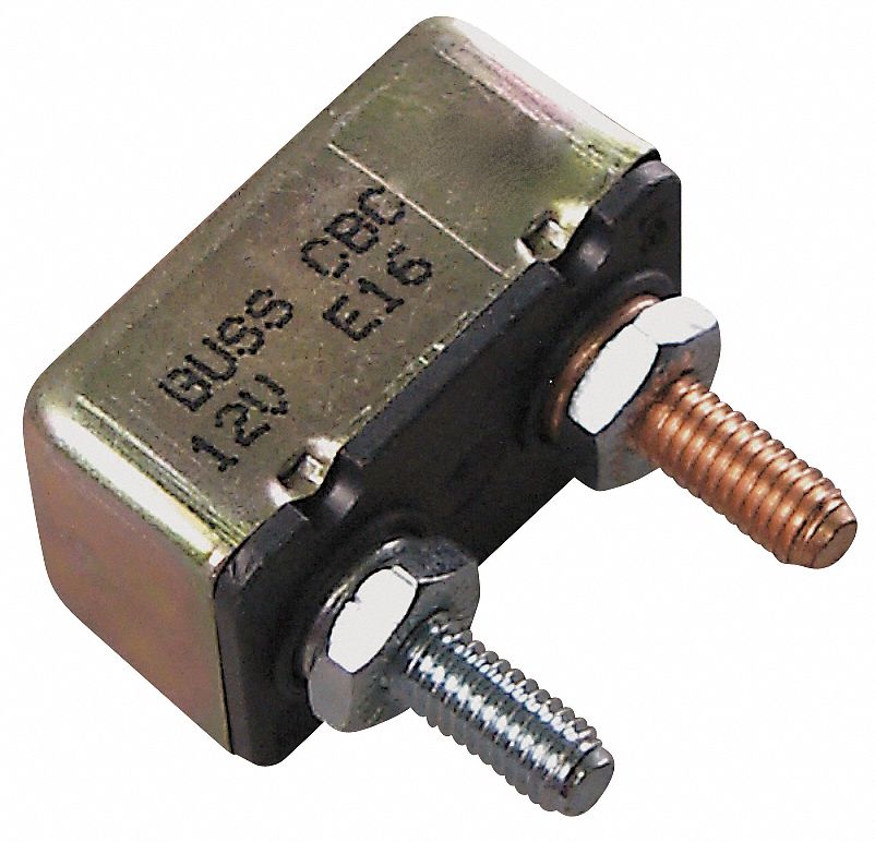 Heavy Duty Automotive 25 Amp Toggle Switch Circuit Breaker With #10 Screw Terminals 