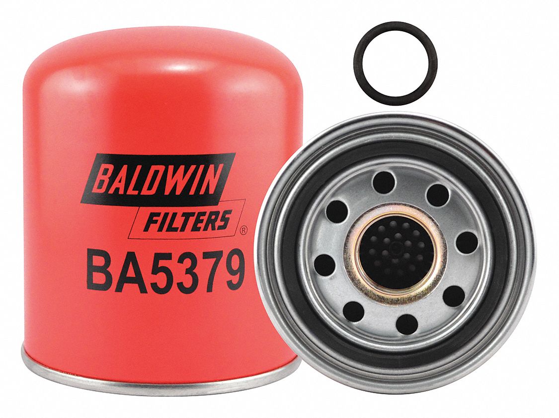 Automotive Air Filter: Spin-On, Engine, Round, Spin-On, 5 3/8 in Outside Dia, M.A.N