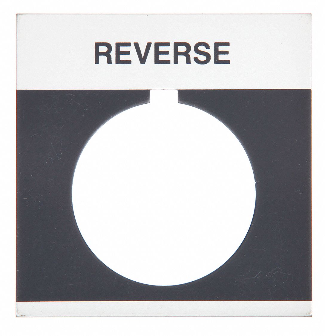 LegendPlate, Reverse, Blk/Silvr, Rectangle