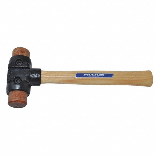 Vaughan split head hammer rawhide 2 lb head wt 1 1 2 in tip dia 12