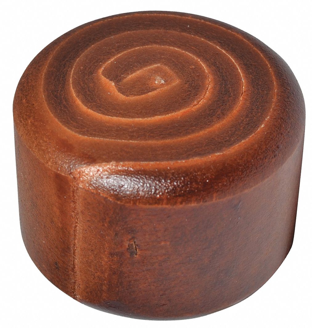 Soft-Face Hammer Tip: Soft, Rawhide, 1 1/2 in Dia, Clamping Head, Soft, Compatible with 6CLU0, 150RF