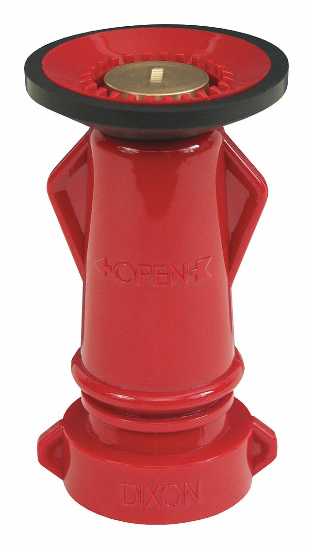 Fire Hose Nozzle,1-1/2 In.,Red