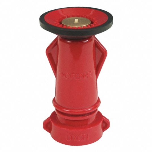 DIXON VALVE & COUPLING Fire Hose Nozzle, 1 1/2 in Inlet Size, NPSH
