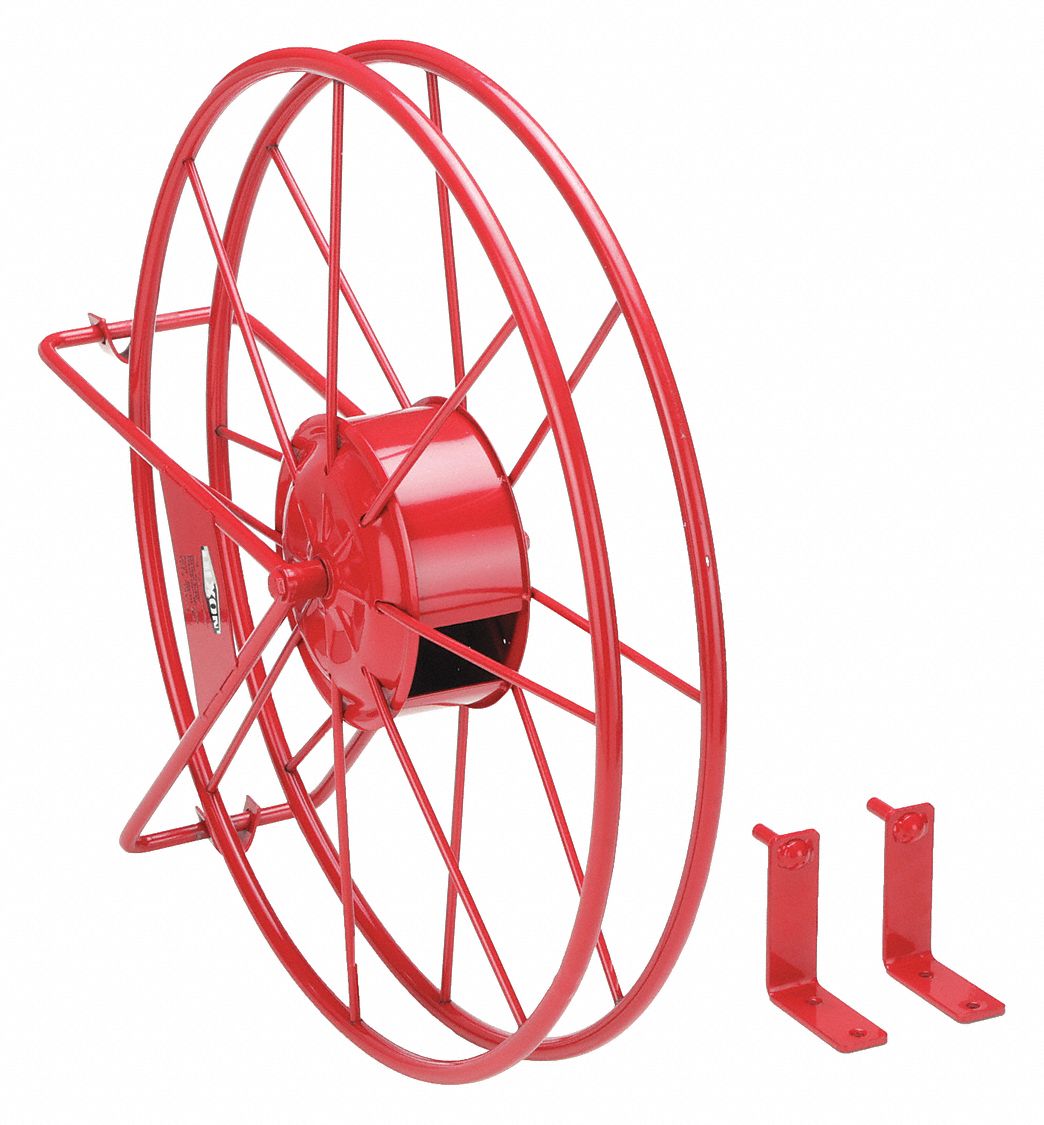 DIXON VALVE & COUPLING Fire Hose Reel: Wall Mount Fire Hose Reel, 100 ft,  33 in x 7 1/2 in x 26 in