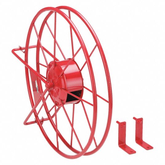 DIXON VALVE & COUPLING Fire Hose Reel: Wall Mount Fire Hose Reel, 100 ft,  33 in x 7 1/2 in x 26 in