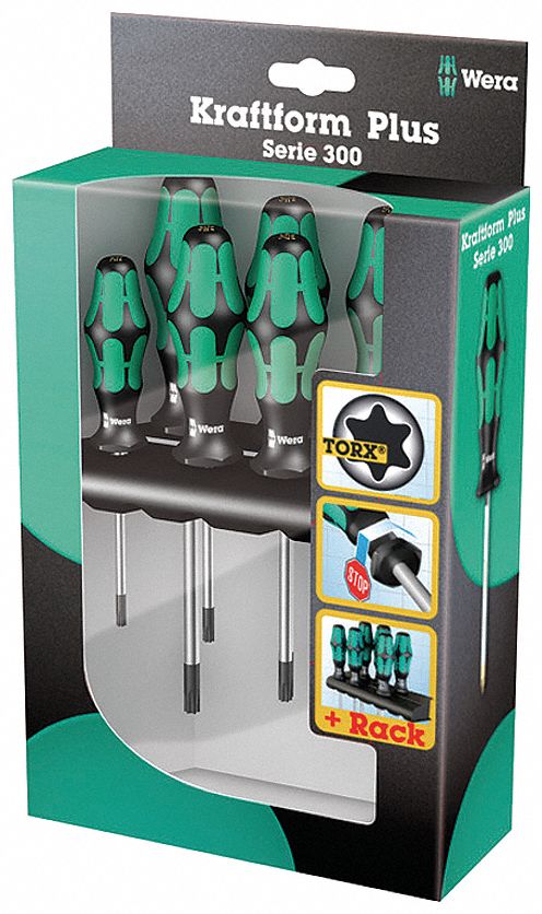 JEU DE 6 TOURNEVIS TORX AVEC SUPPOR