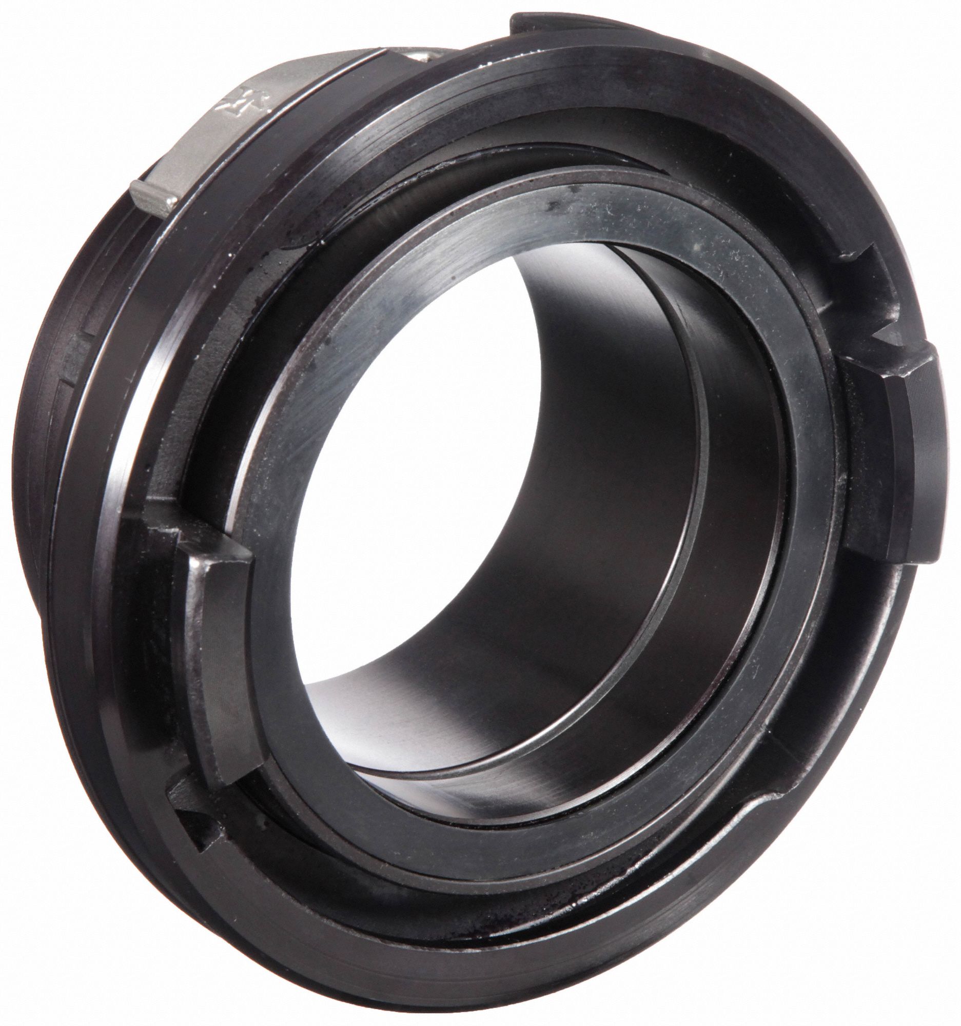 Fire Hose Adapter: 5 in_4 1/2 in Compatible Pipe Size, NH x Storz, Straight, Aluminum