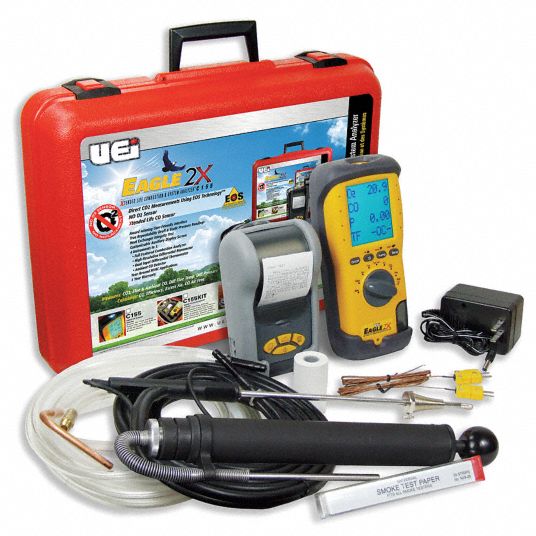Combustion Analyzer Kit,Oil Service,LCD - Grainger