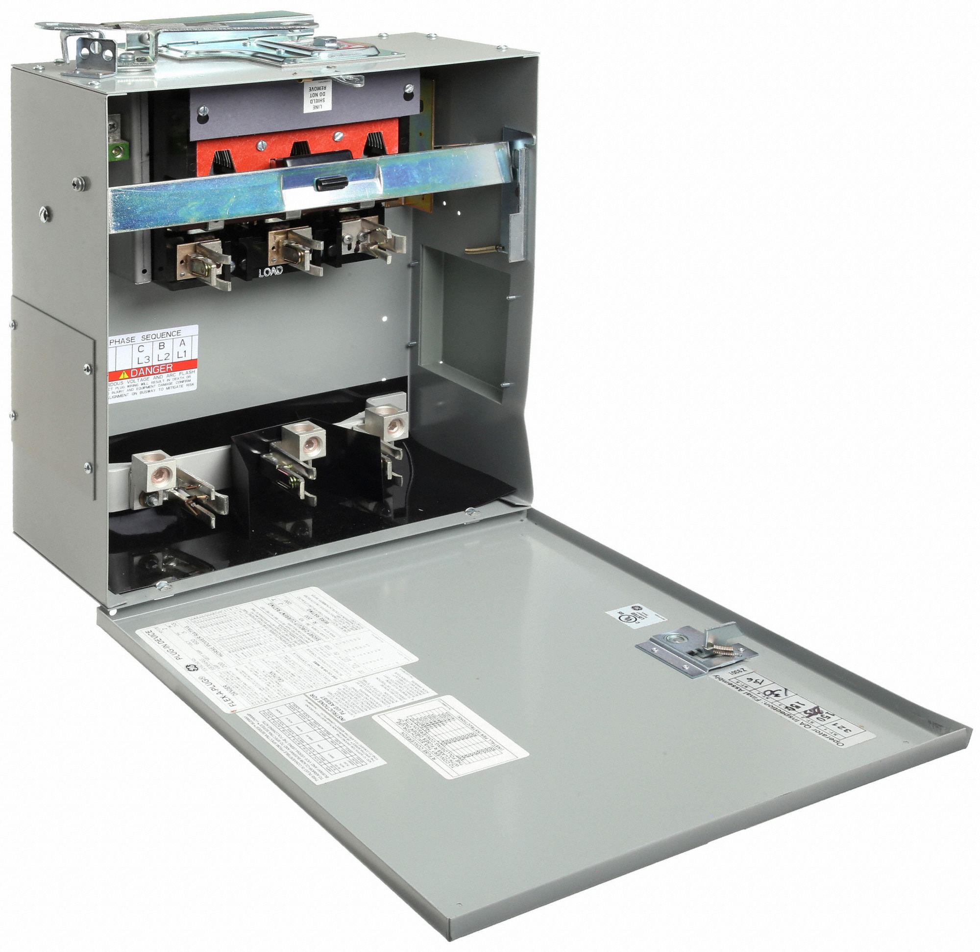 GE Bus Plug, Amps 200 A, Number of Poles 3, For Use With GE Spectra Series Busway 6CNY9