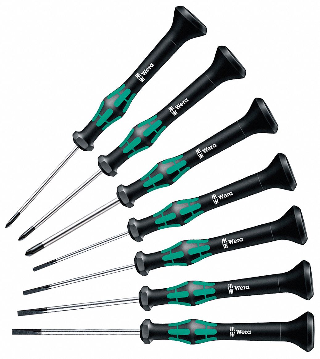 Precision Screwdriver Set, Sl/Ph, 7 pcs.
